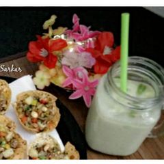 A picture of Green chutney buttermilk.