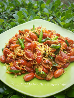 Foto resep Tumis Kulit Melinjo Teri