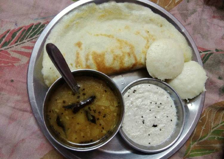 Easiest Way to Prepare Homemade Idli dosa