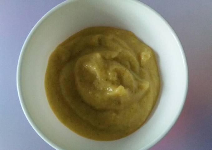 Mpasi sayur with salmon 6+ bulan