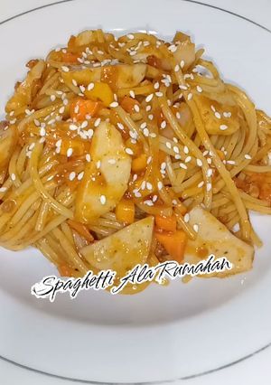 Foto resep Spaghetti Ala Rumahan 🤤
