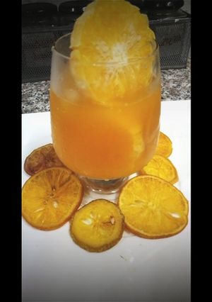 A picture of Qamar Al din orange juice.