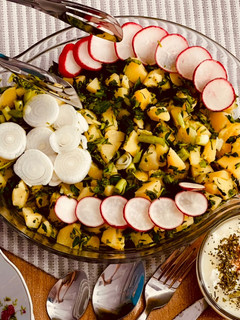 عکسی از دستور سالاد سيب زمينی 🍃🍃