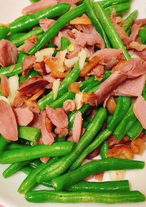 鴨賞四季豆 的食譜成品照片