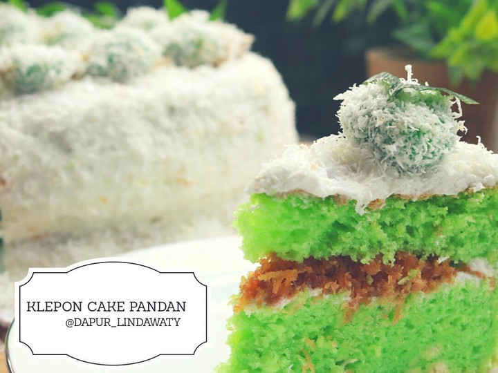 Resep Klepon Cake Pandan Anti Gagal