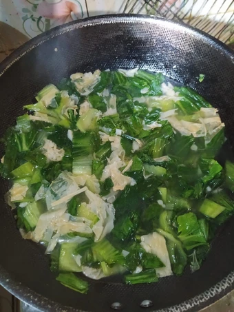 Recipe Ca sawi sendok (pakcoy) kembang tahu gak pake ribet the Delicious Appealing