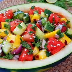 A picture of Summer Watermelon Mango Salad.