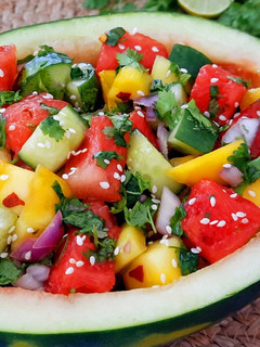 A picture of Summer Watermelon Mango Salad.