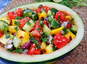 A picture of Summer Watermelon Mango Salad.