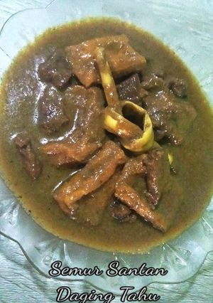 Foto resep Semur Santan Daging Tahu