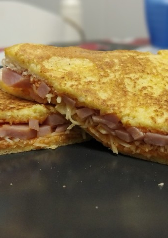 Una foto de 🥪 Sándwich Pizza a la sartén