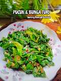 22:2:23 - Pucuk & bunga turi goreng rencah tumbuk