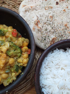 Una foto de Garbanzos al curry