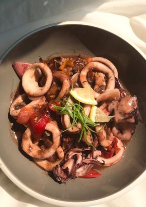 Foto resep Tumis cumi lemon