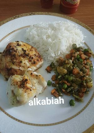 صورة لوصفة فيليه سمك هامور مع خضار سوتيه