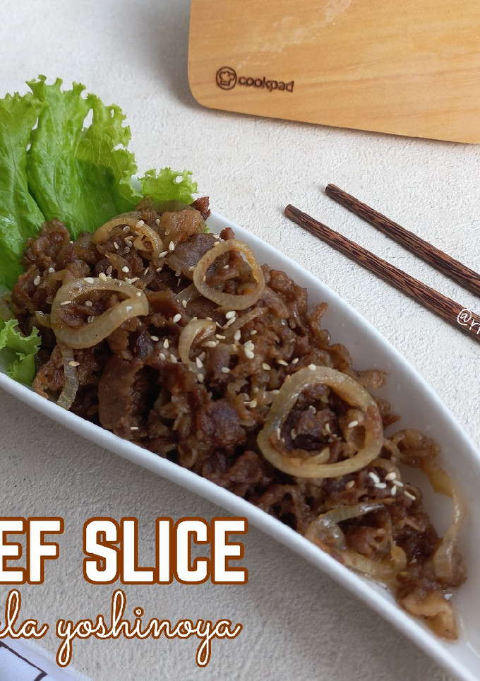 Foto resep Beef Slice ala Yoshinoya