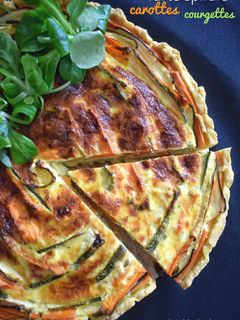 Une photo de Tarte spirale aux carottes et courgettes