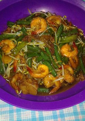 Foto resep Oseng kacang udang