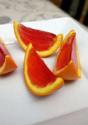 Una foto de Rodajas de gelatina