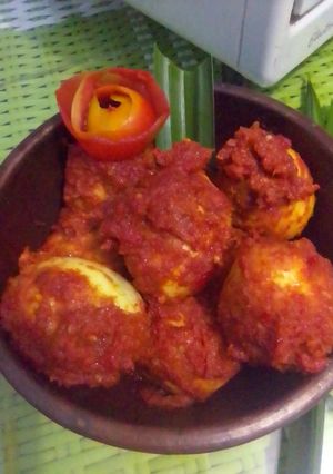 Foto resep Balado telur pedas