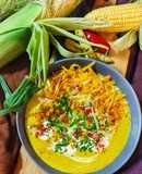Cheddar sajtos kukorica-krémleves 🌽