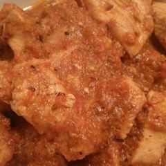 A picture of Chicken Tacos w/ Roasted Tomato Salsa.
