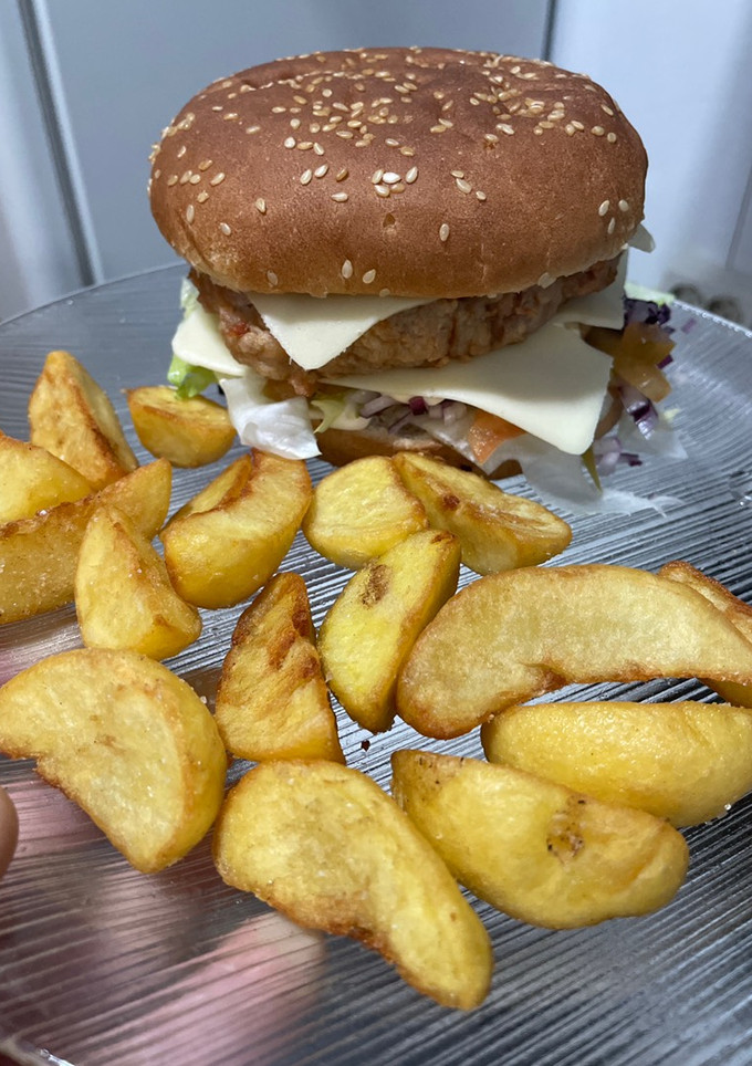 Una foto de Hamburguesón de pollo