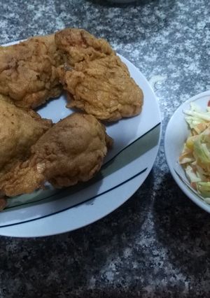 صورة لوصفة دجاج بروستد