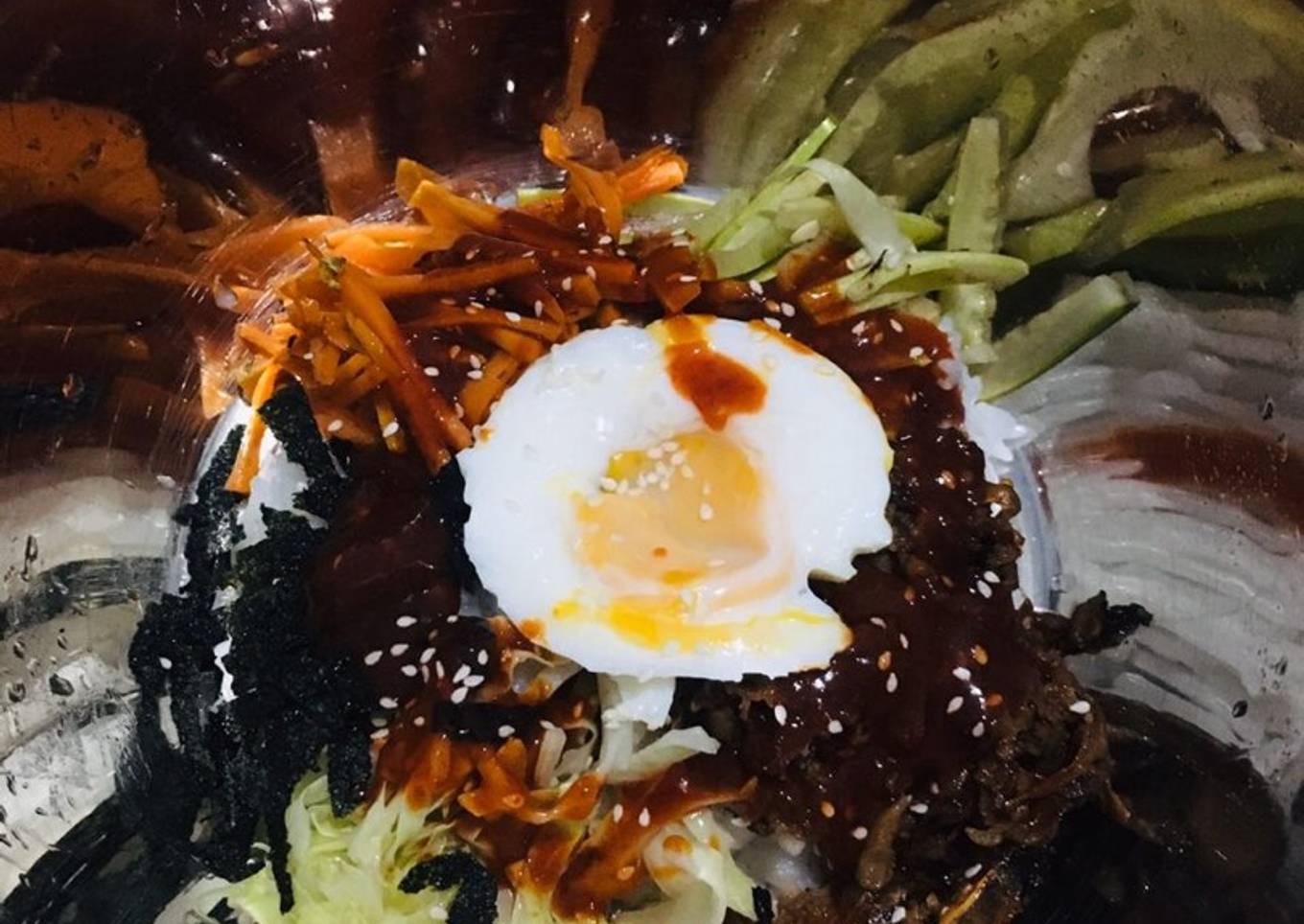 Simple korean bibimbap