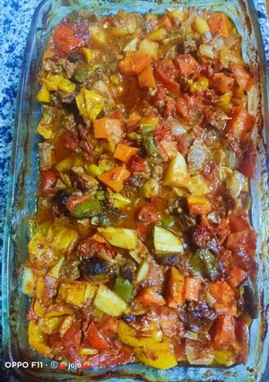 صورة لوصفة صينيه اللحمه بالخضار 😋😍