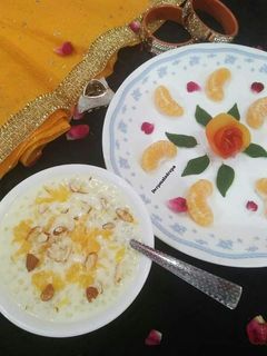 ऑरेंज साबूदाना खीर (orange sabudana kheer recipe in hindi) रेसिपी मुख्य फोटो