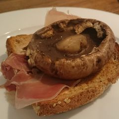 Portobello Mushroom on Toast A picture of Portobello Mushroom on Toast.