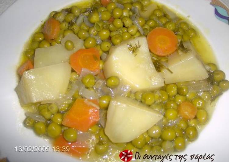 Peas in lemon sauce