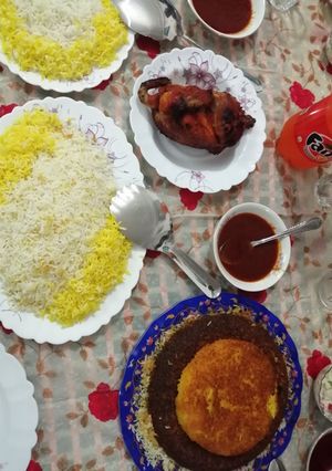عکسی از دستور مرغ شکم پر خودم پز