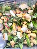 สลัดผักสุขภาพถั่วลูกไก่🥜น้ำสลัดงาดำซีอิ๊วมะนาว🌶️🧄🍋