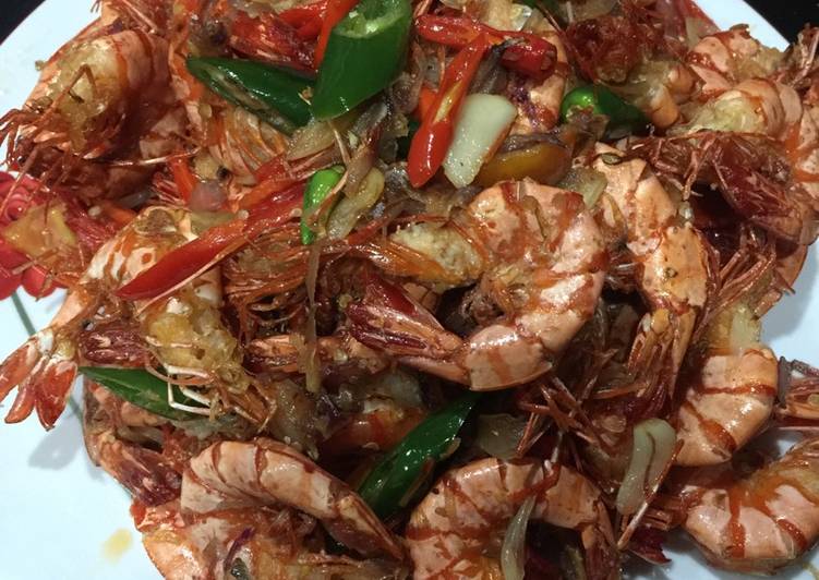 Langkah Mudah untuk Menyiapkan Udang Tumis cabai hijau Anti Gagal