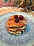Pancakes de ricotta con frutos rojos