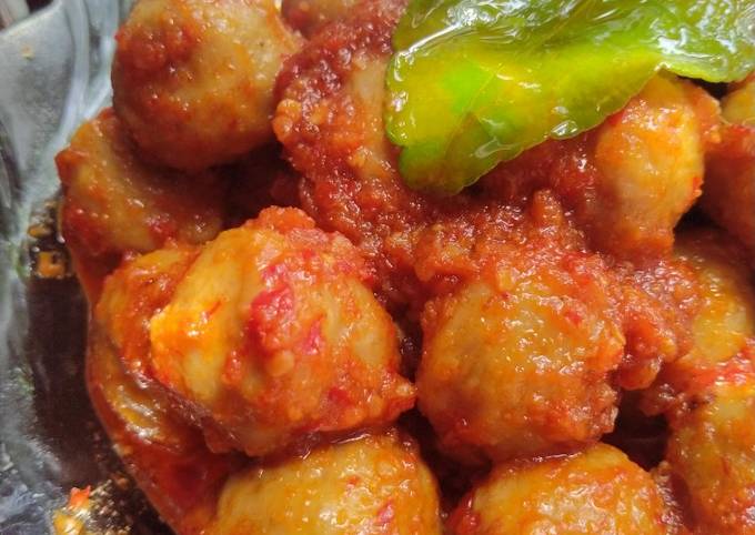 Resep Pentol Masak Pedas Oleh Yuyun Heriyantie Cookpad