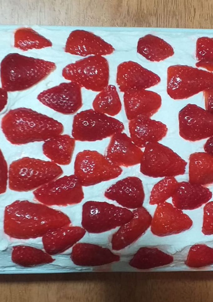 Una foto de Tiramisú de fresas