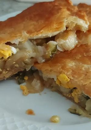 Foto principal de Empanada de Hojaldre con Calabacín, Queso y Huevo con sabor mexicano 🇲🇽