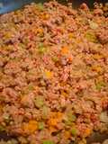 Picado de verduras con carne