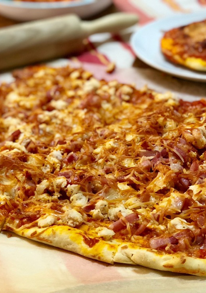 Una foto de Pizza casera en Thermomix