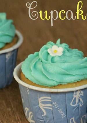 Foto resep Vanilla Cupcake w/ Cream cheese frosting