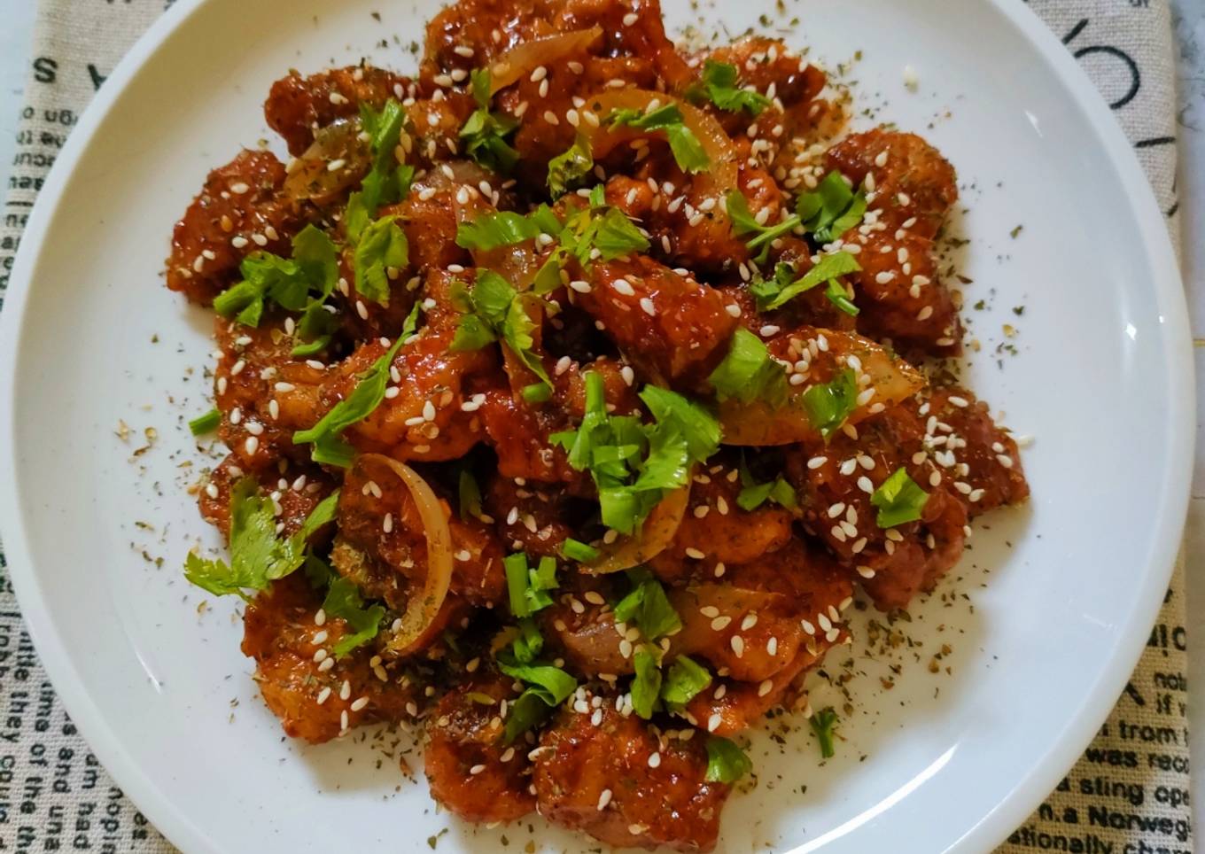 Sour and Sweet Chicken Popcorn