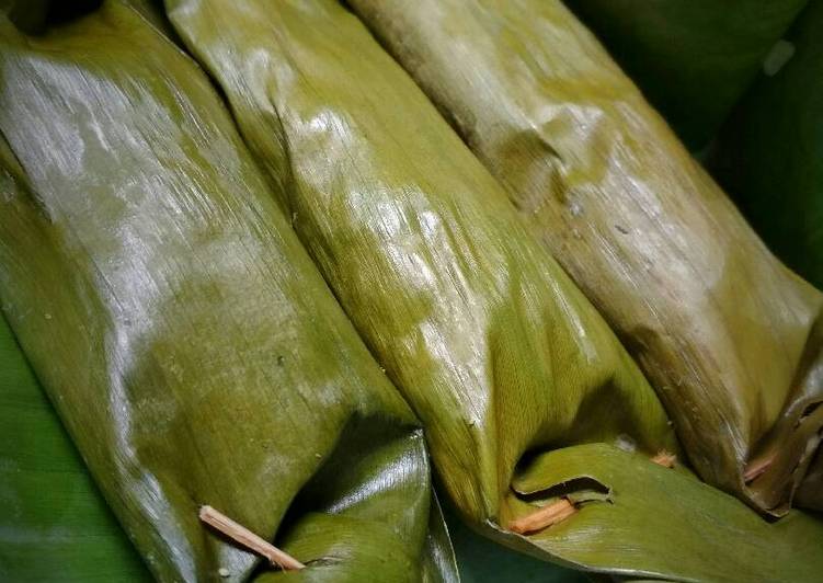 Pepes tahu & teri nasi