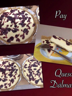 Una foto de Pay de queso dálmata
