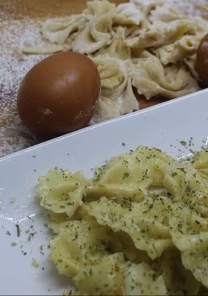Una foto de Pasta fresca con solo 2 ingredientes y sin máquina