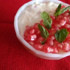 A picture of Pomegranate raita.