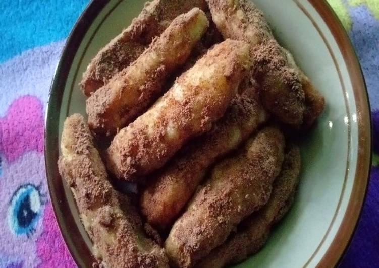 Pisang goreng coklat Milo..