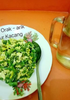 Foto resep Telor Orak arik sayur kacang